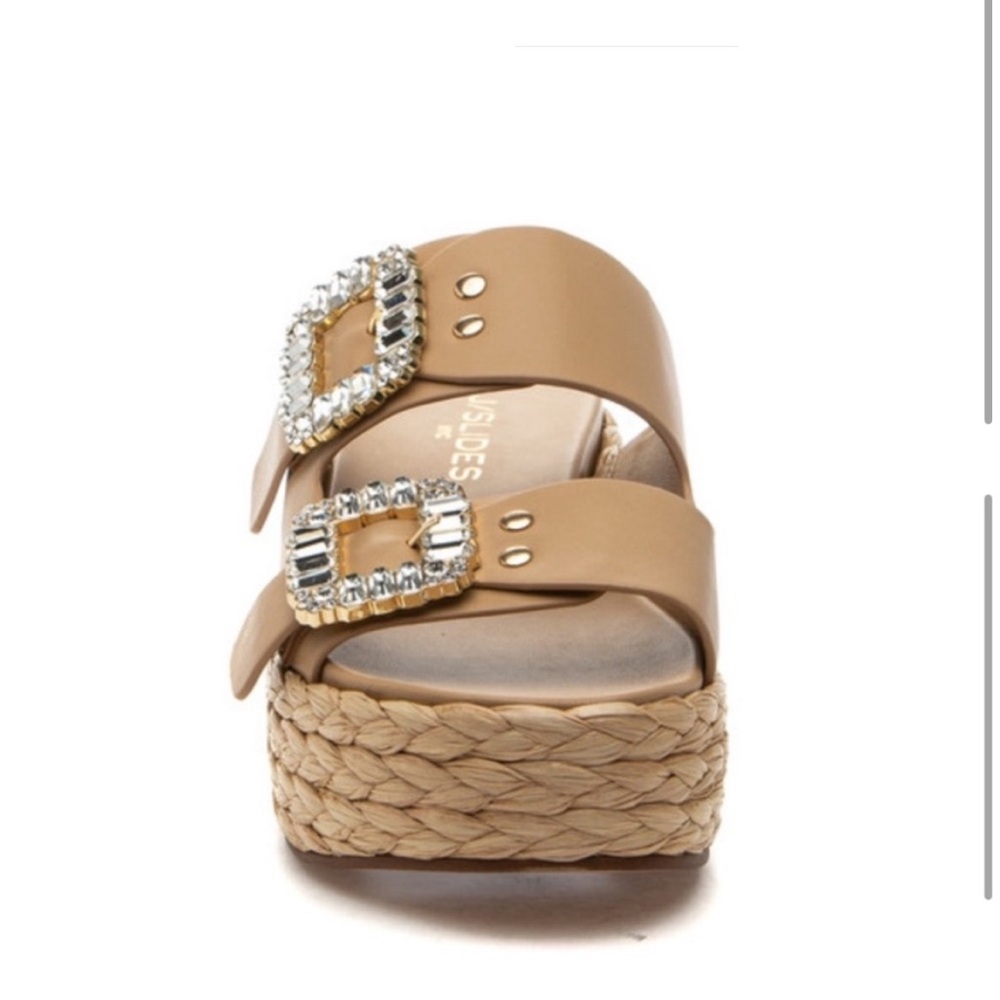NWT J/SLIDES QUINLEY Sand Leather Sandal - Picture 3 of 15
